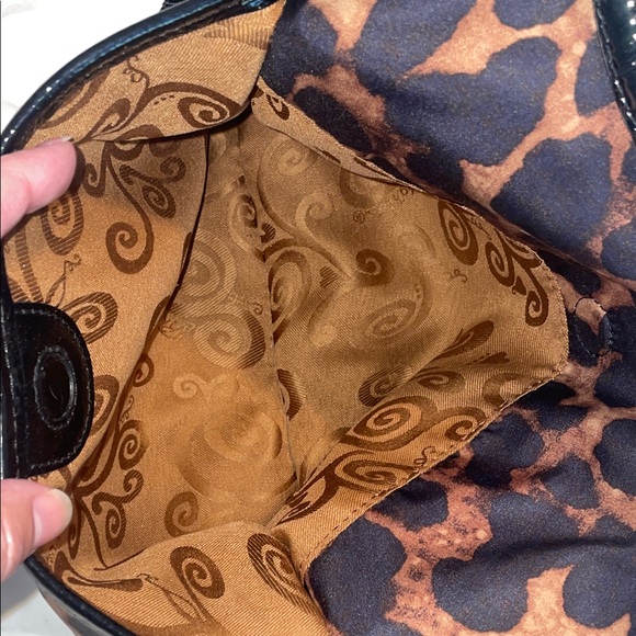 Brighton Twister Catwalk Leopard Print Crossbody Bag - Picture 7 of 8